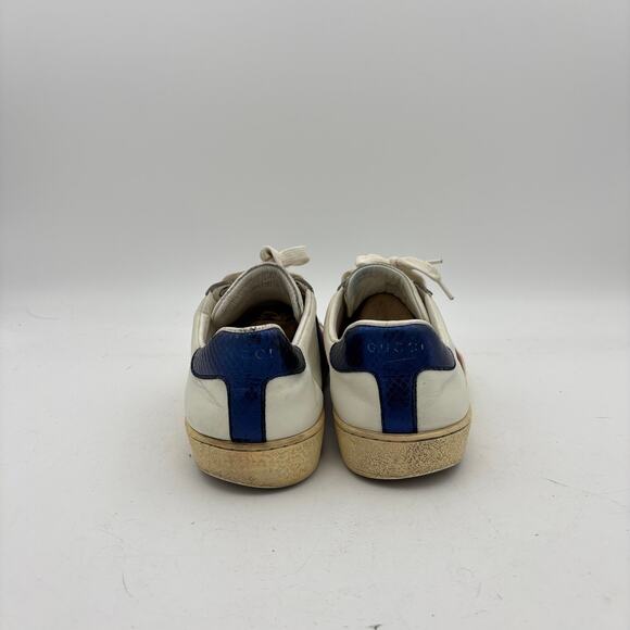 Gucci White Ace Low Sneakers Men's 9 Luxury Streetwear - Picture 4 of 15
